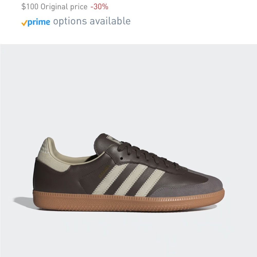 adidas Women's Athletic Sneakers - Brown, Gray, Gum - Picture 3 of 6